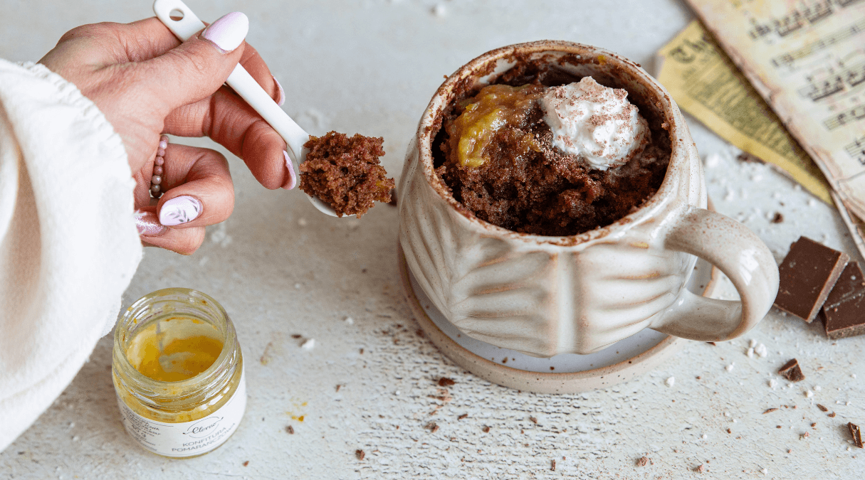 Choco orange mug cake 