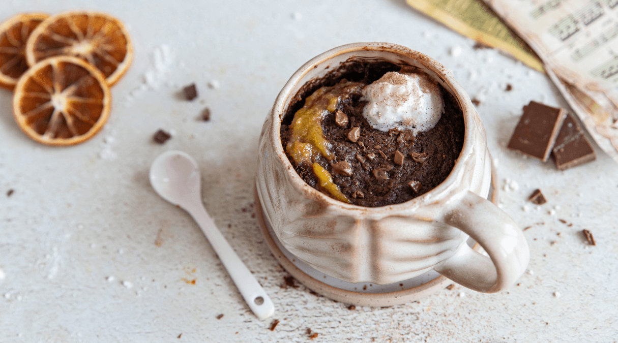 Choco orange mug cake 