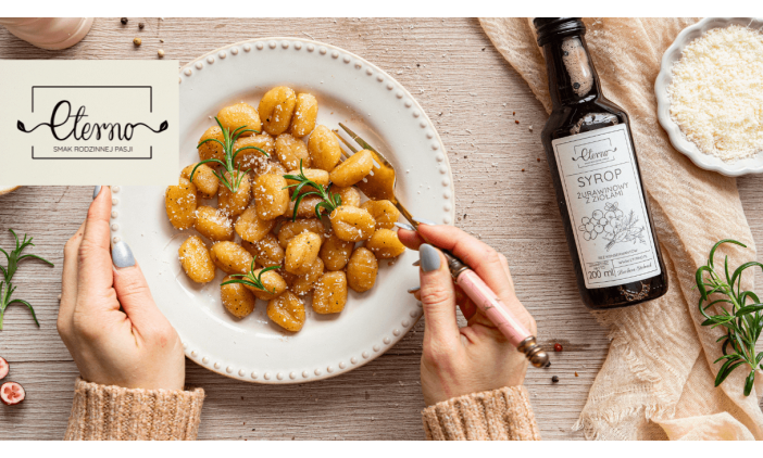 Gnocchi w żurawinowym glaze