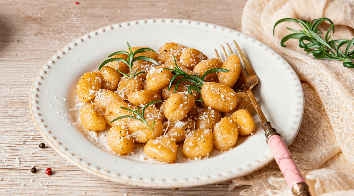 Gnocchi w żurawinowym glaze