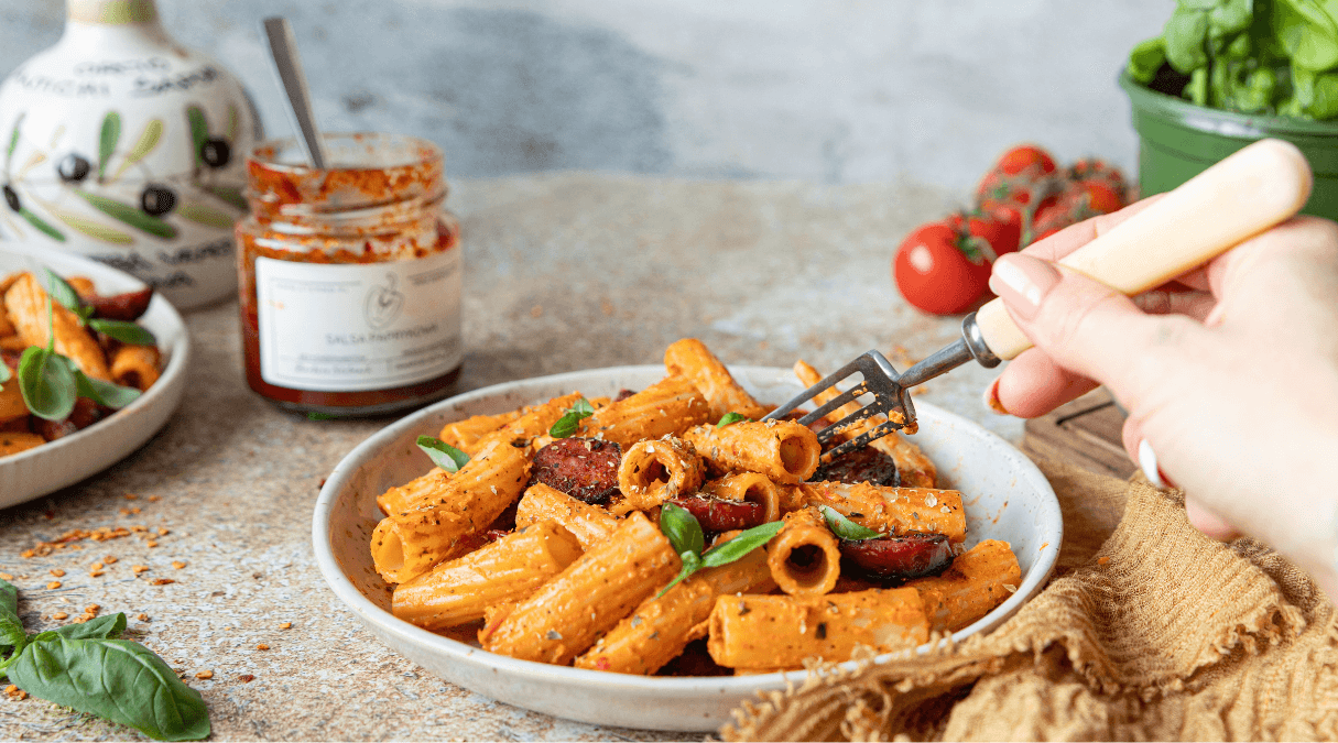 Makaron z chorizo