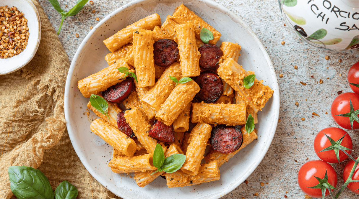 Makaron z chorizo
