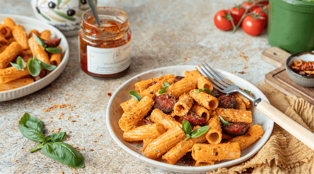 Makaron z chorizo