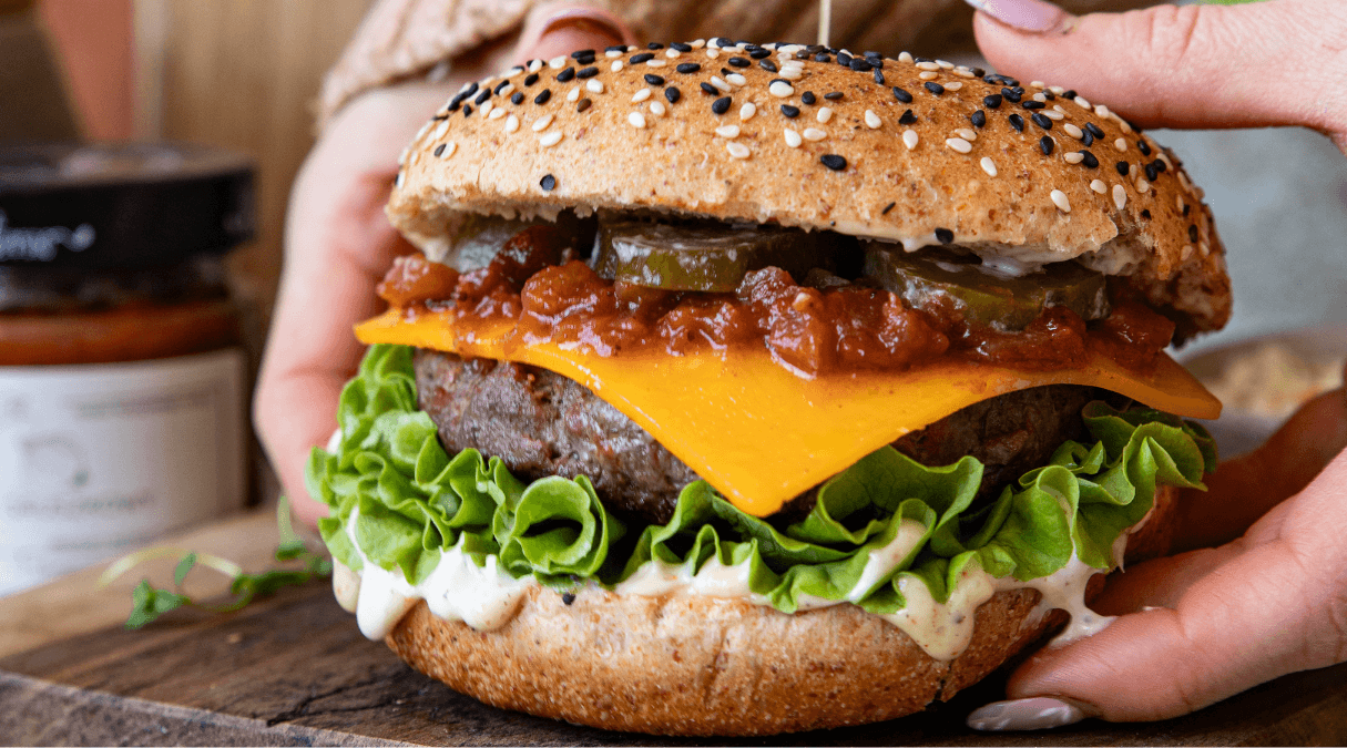 Burger z grilla