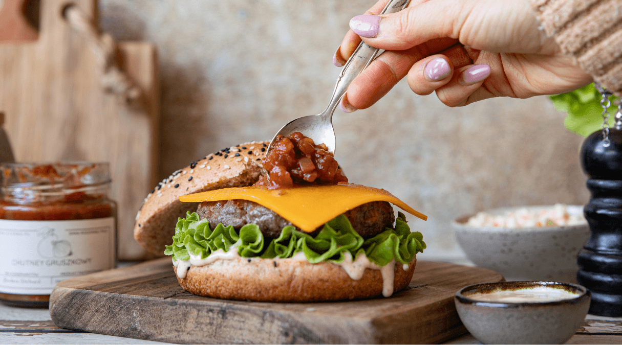 Burger z grilla