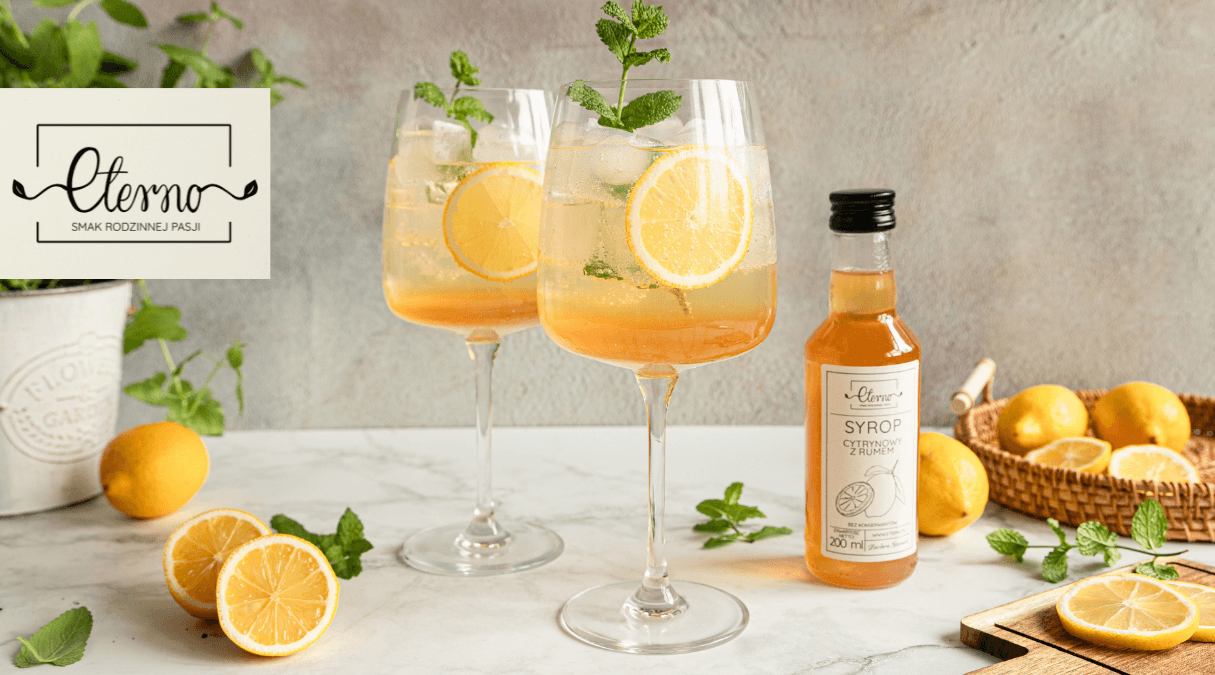 Lemon Spritz z syropem cytrynowym z rumem 